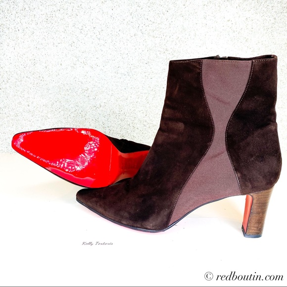 Christian Louboutin Shoes - 🎈Sold Louboutin brown suede boots